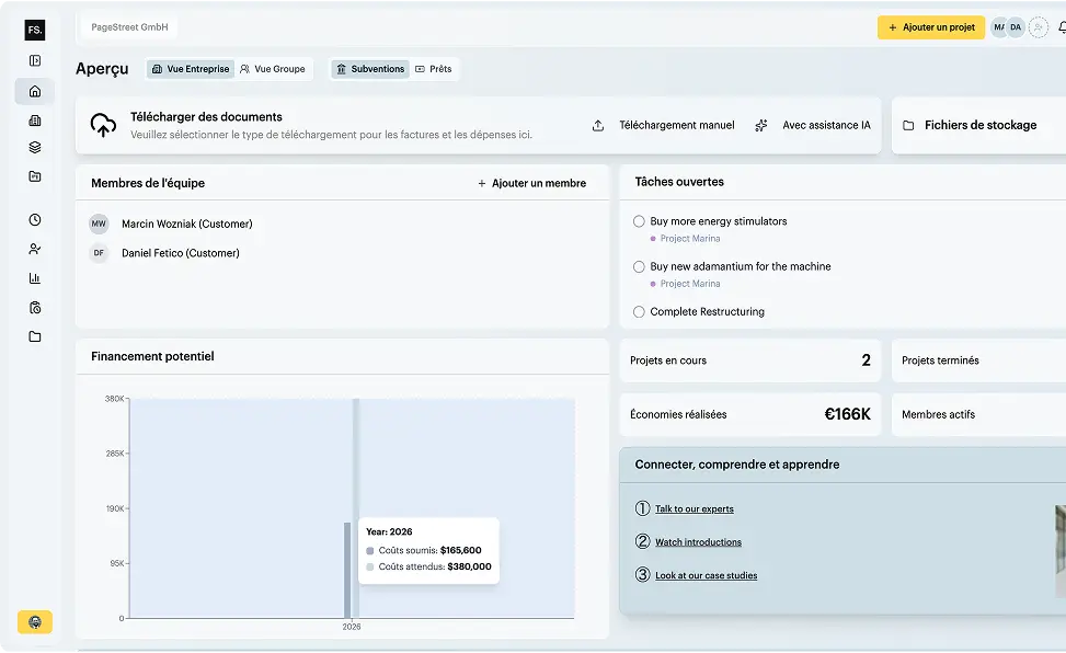 Fundsuite Dashboard-Vorschau